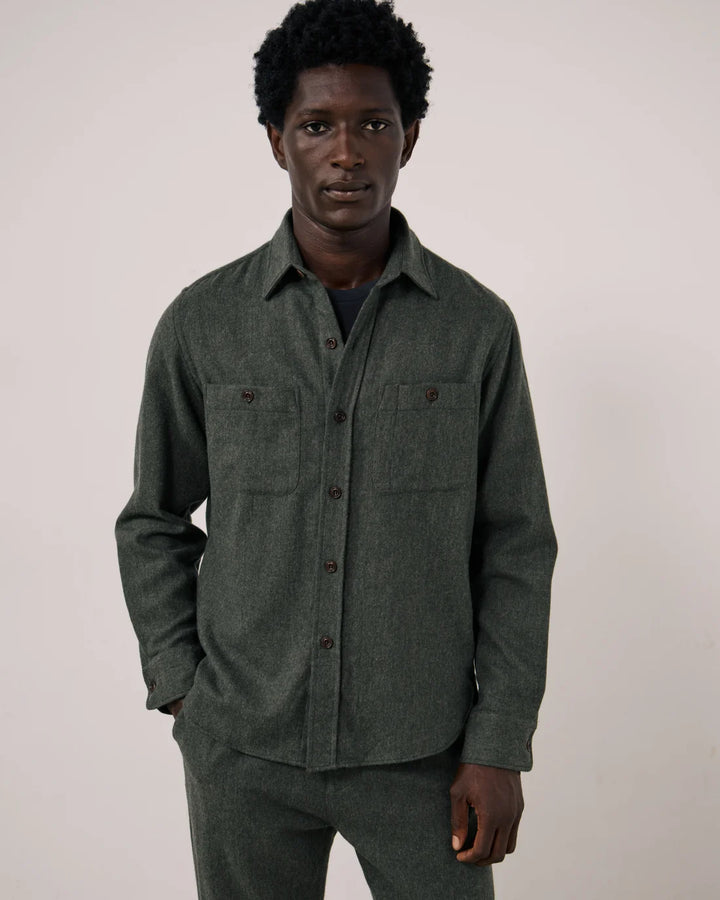 HARTFORD PERCEY BOILED WOOL OVERSHIRT