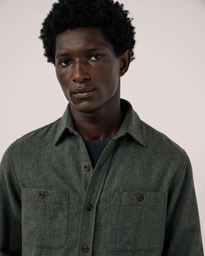 HARTFORD PERCEY BOILED WOOL OVERSHIRT