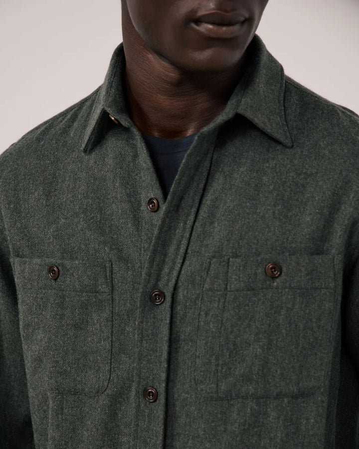 HARTFORD PERCEY BOILED WOOL OVERSHIRT