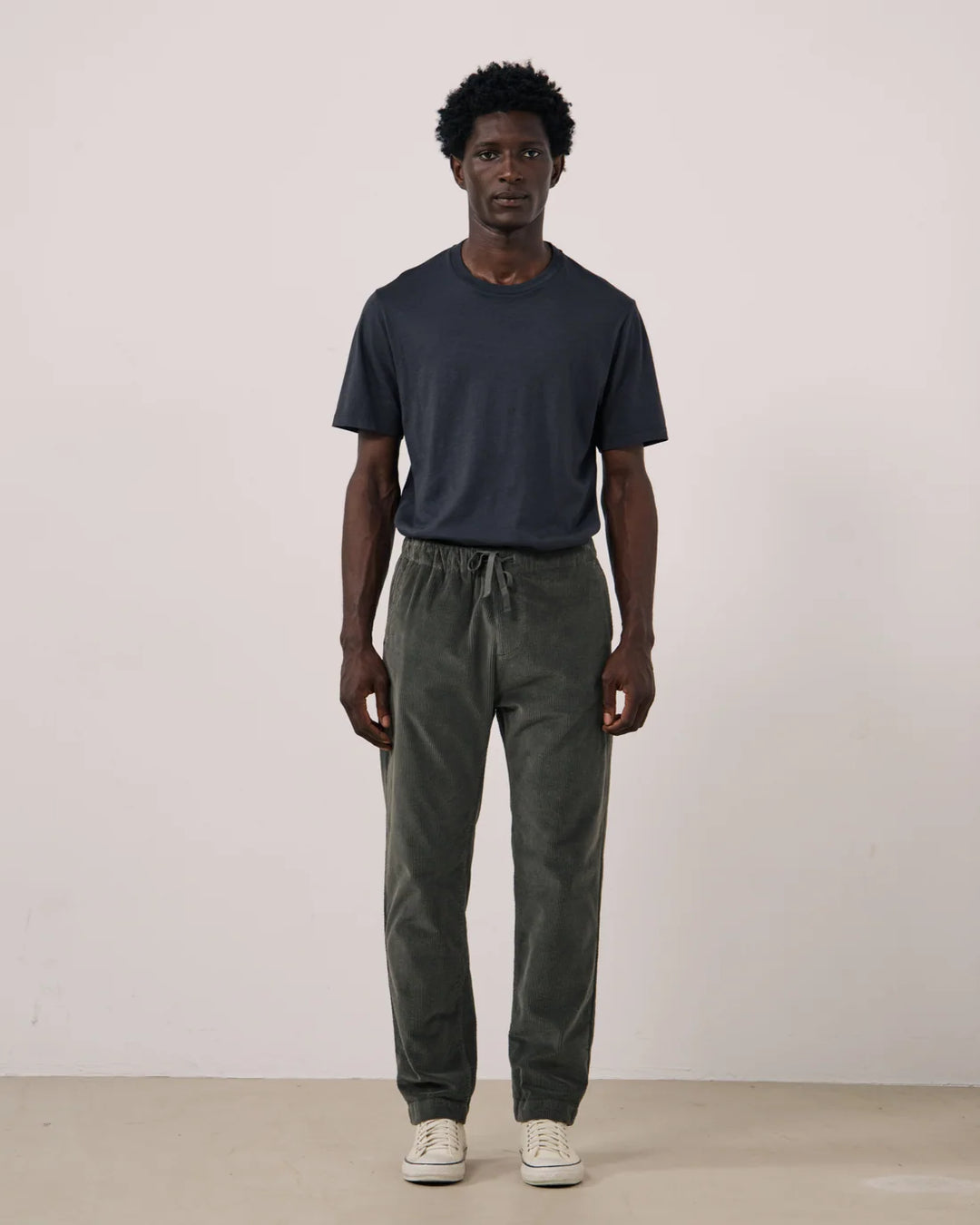 HARTFORD JOGGY CAMO GREEN SEERSUCKER CORDUROY PANT