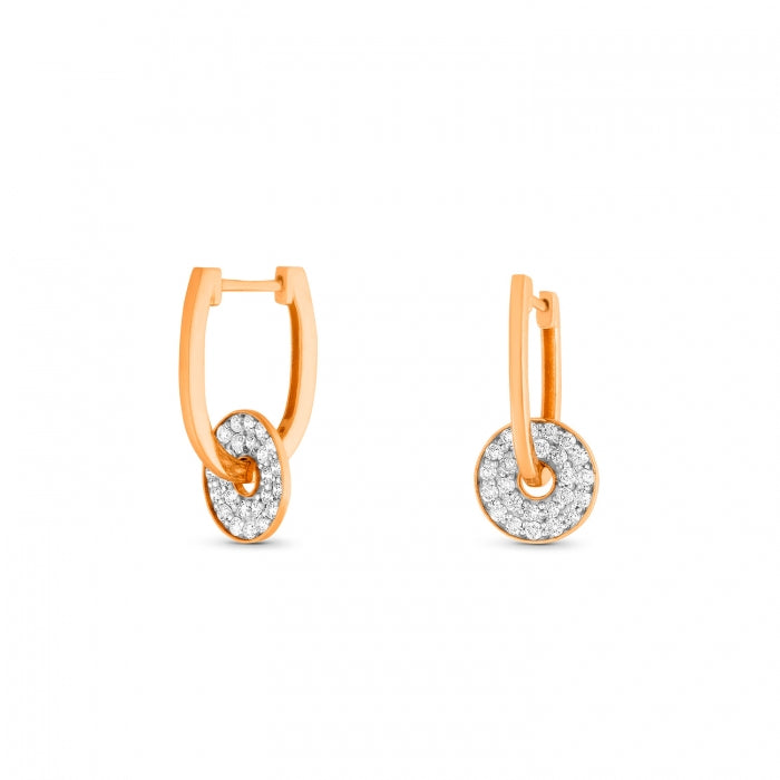 GINETTE MINI DIAMONT DONUT HOOPS