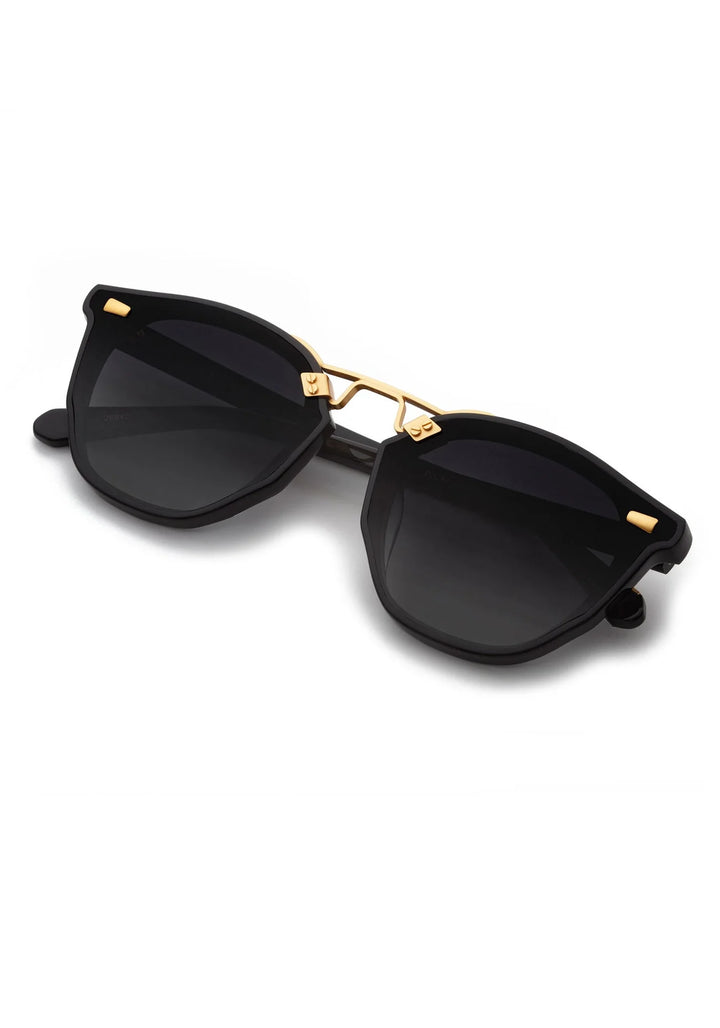 KREWE BEAU NYLON Black + Shadow 24K Polarized