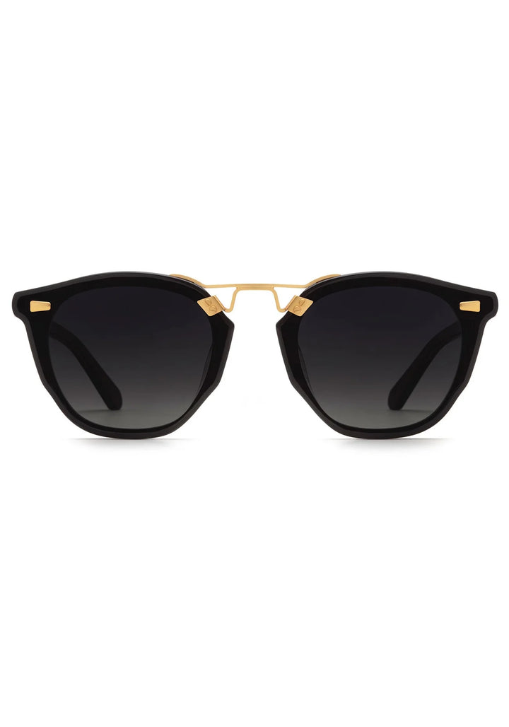 KREWE BEAU NYLON Black + Shadow 24K Polarized