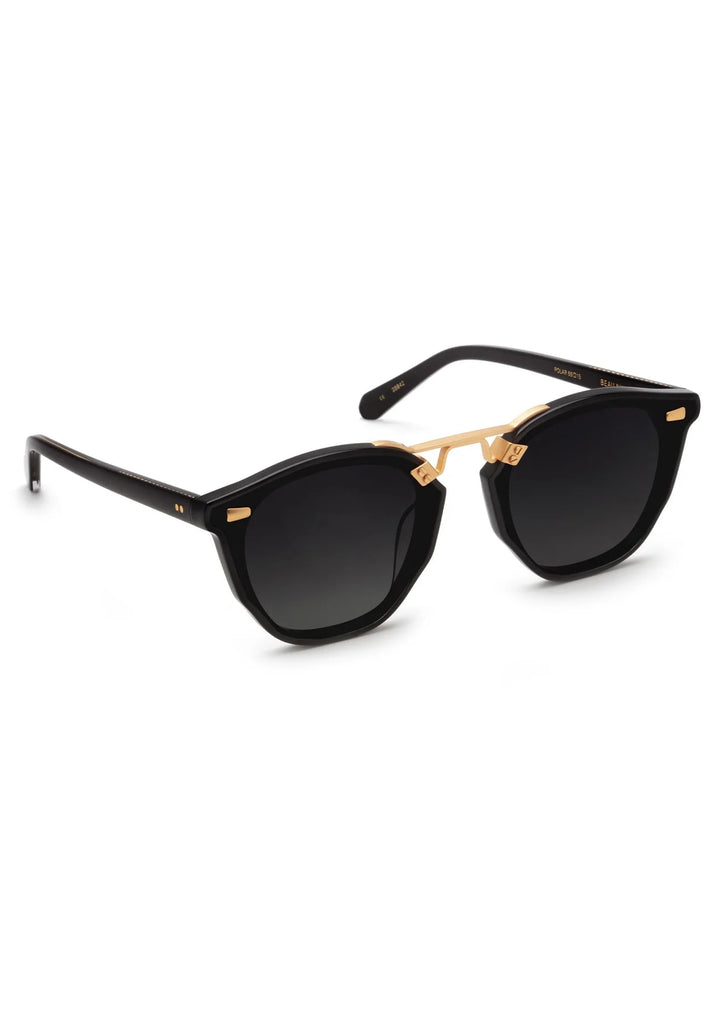 KREWE BEAU NYLON Black + Shadow 24K Polarized