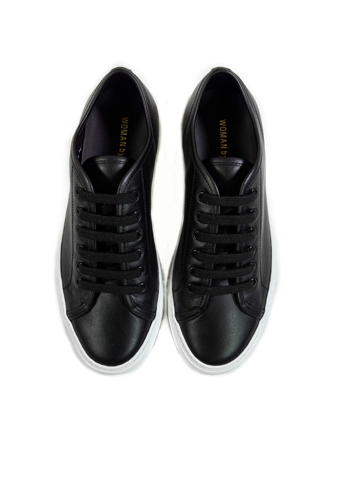 COMMON PROJECTS TOURNAMENT LEATHER SNEAKER - BLACK