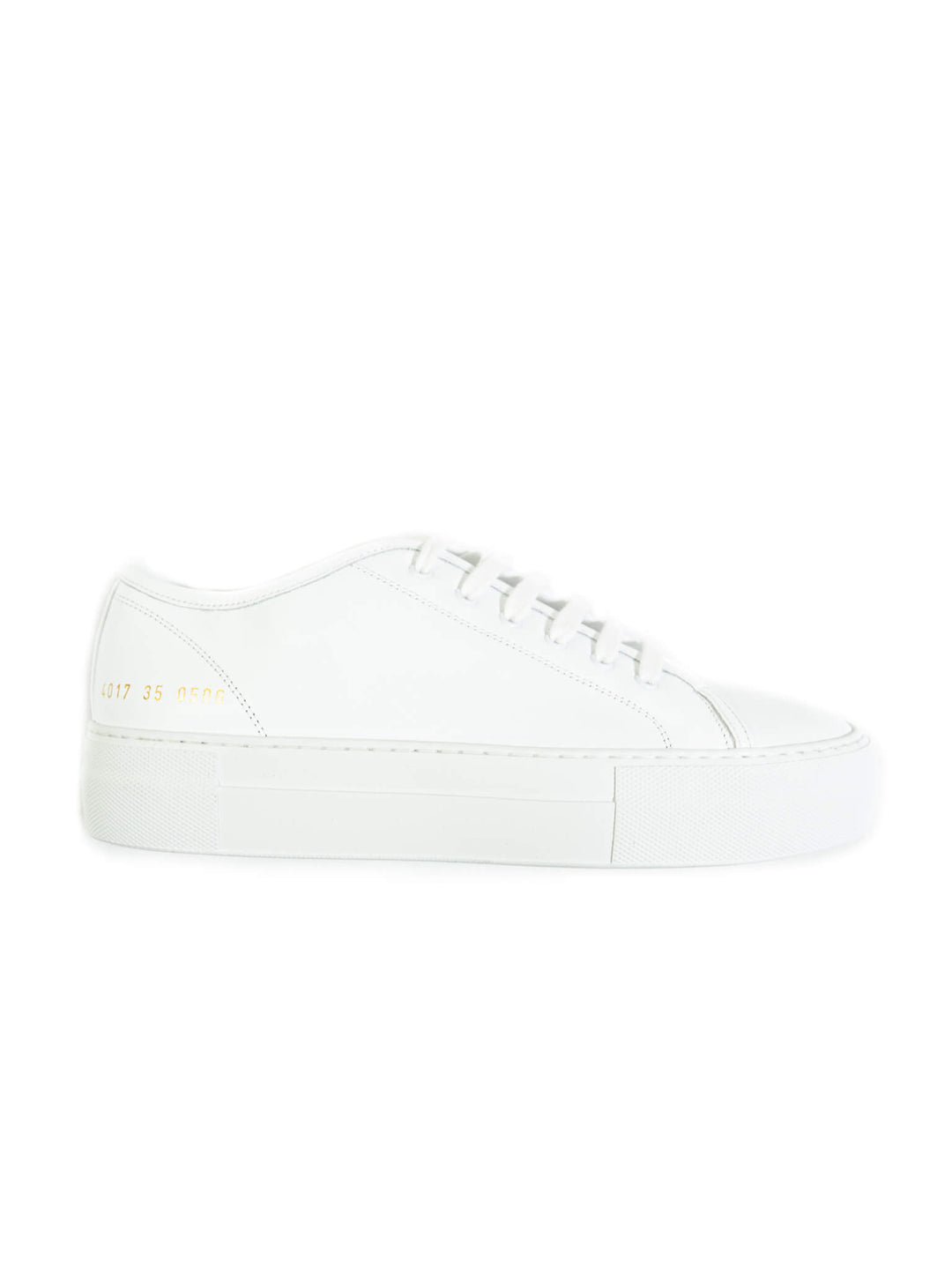 COMMON PROJECTS TOURNAMENT LEATHER SNEAKER - WHITE