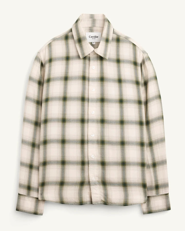 CORRIDOR SHADOW GREEN CHECK SHIRT