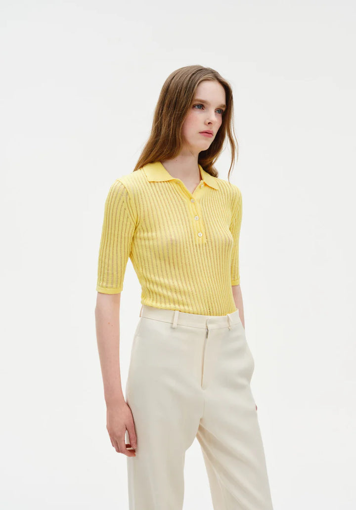 BITE STUDIOS COTTON NET RIB TOP