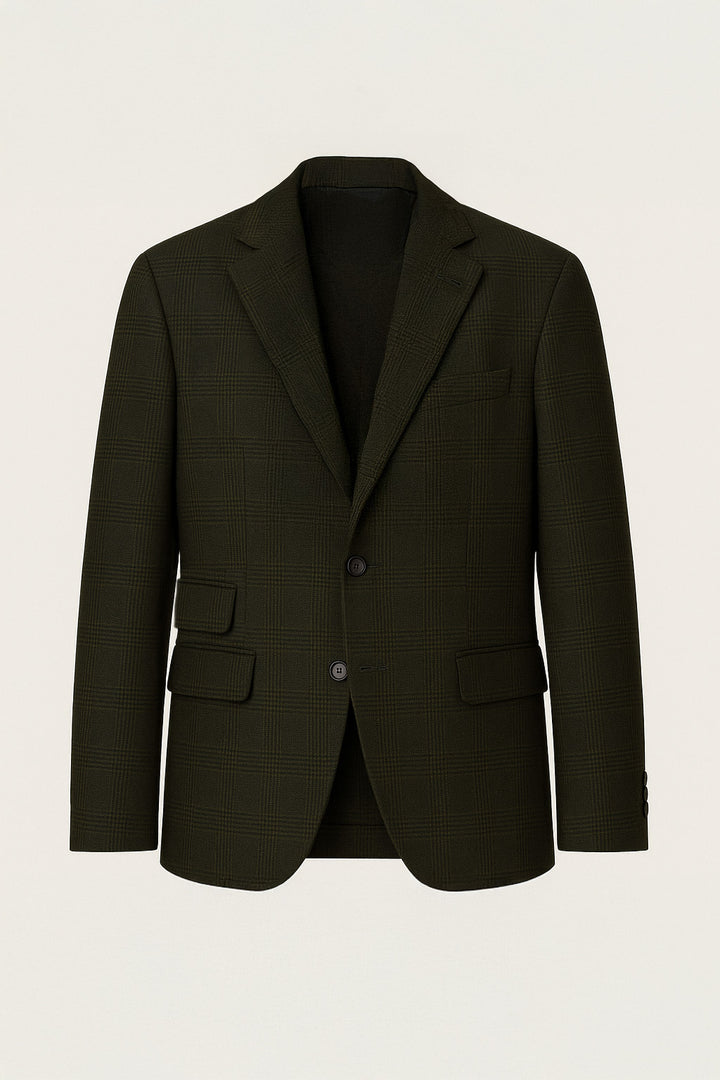 MASSIMO ALBA DARK OLIVE WOOL JACKET