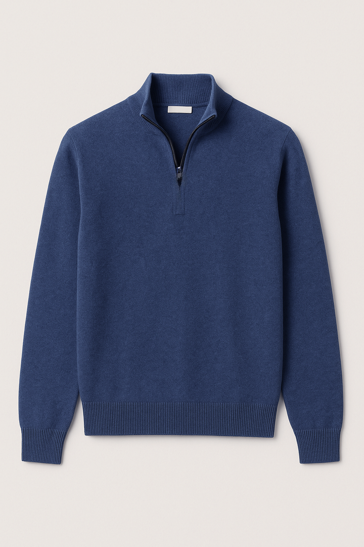 PIACENZA CASHMERE 1/4 ZIP TURTLENECK