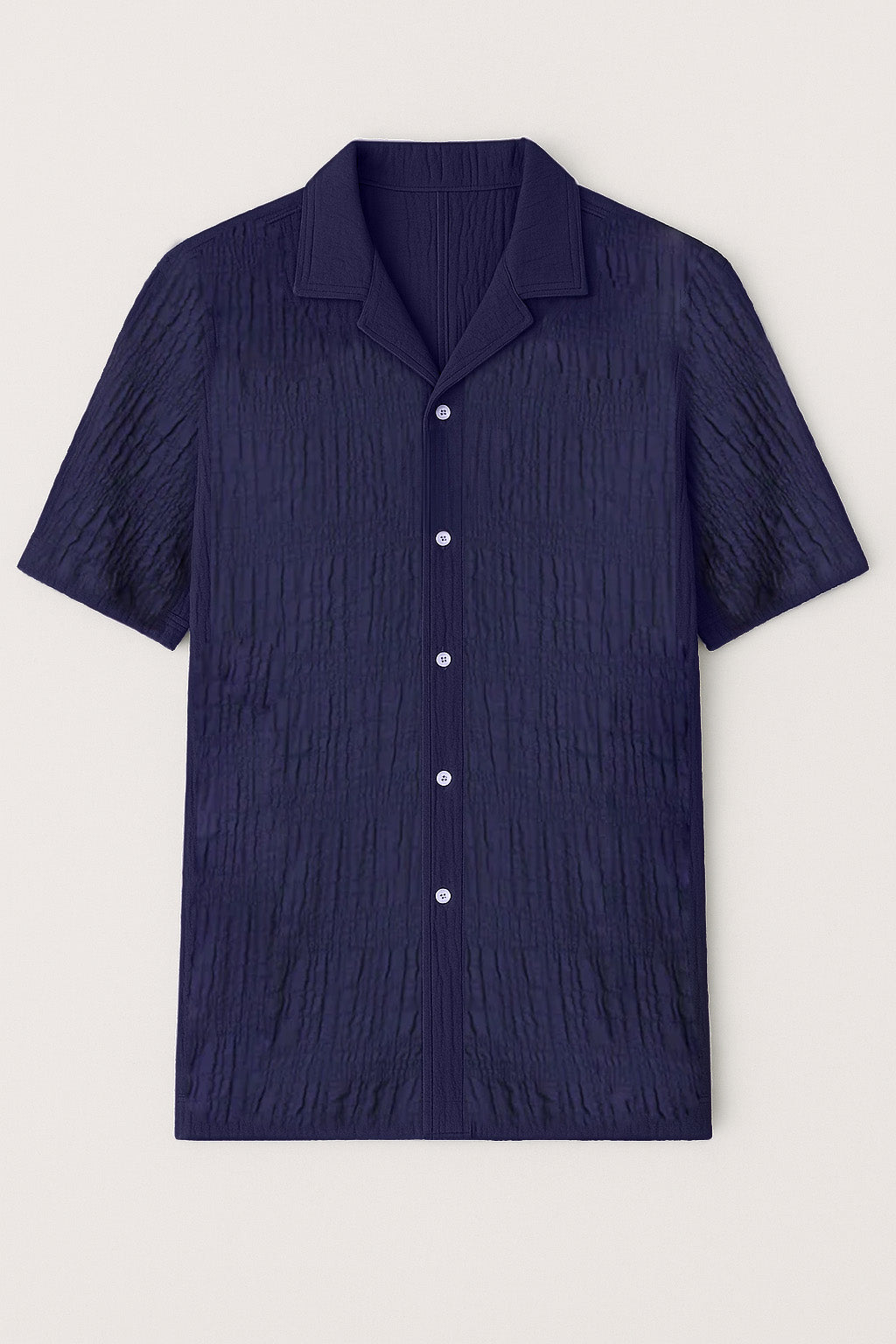 OFFICINE GENERALE SHORT SLEEVE SEERSUCKER SHIRT