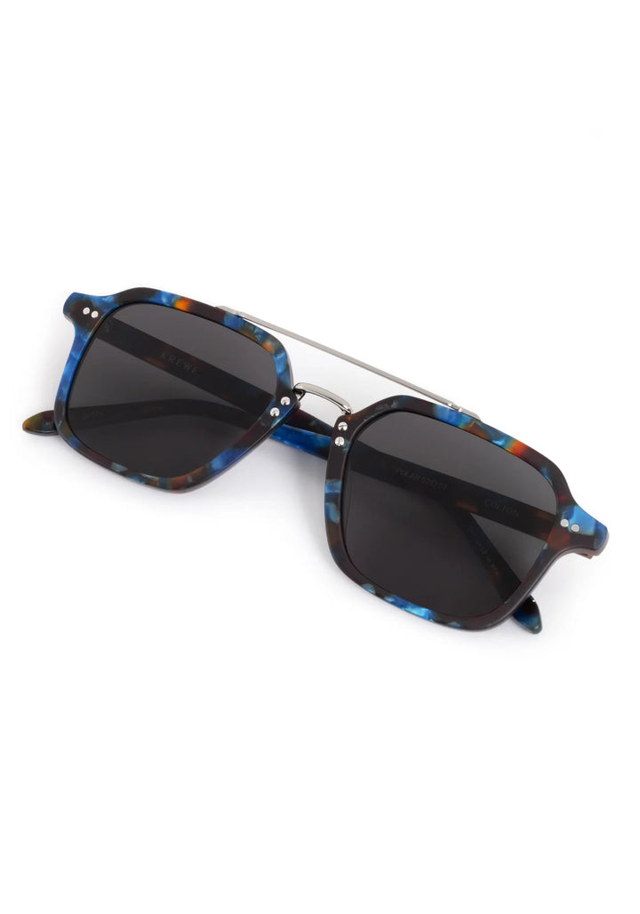 KREWE | COLTON | MATTE BLUE STEEL SILVER POLARIZED
