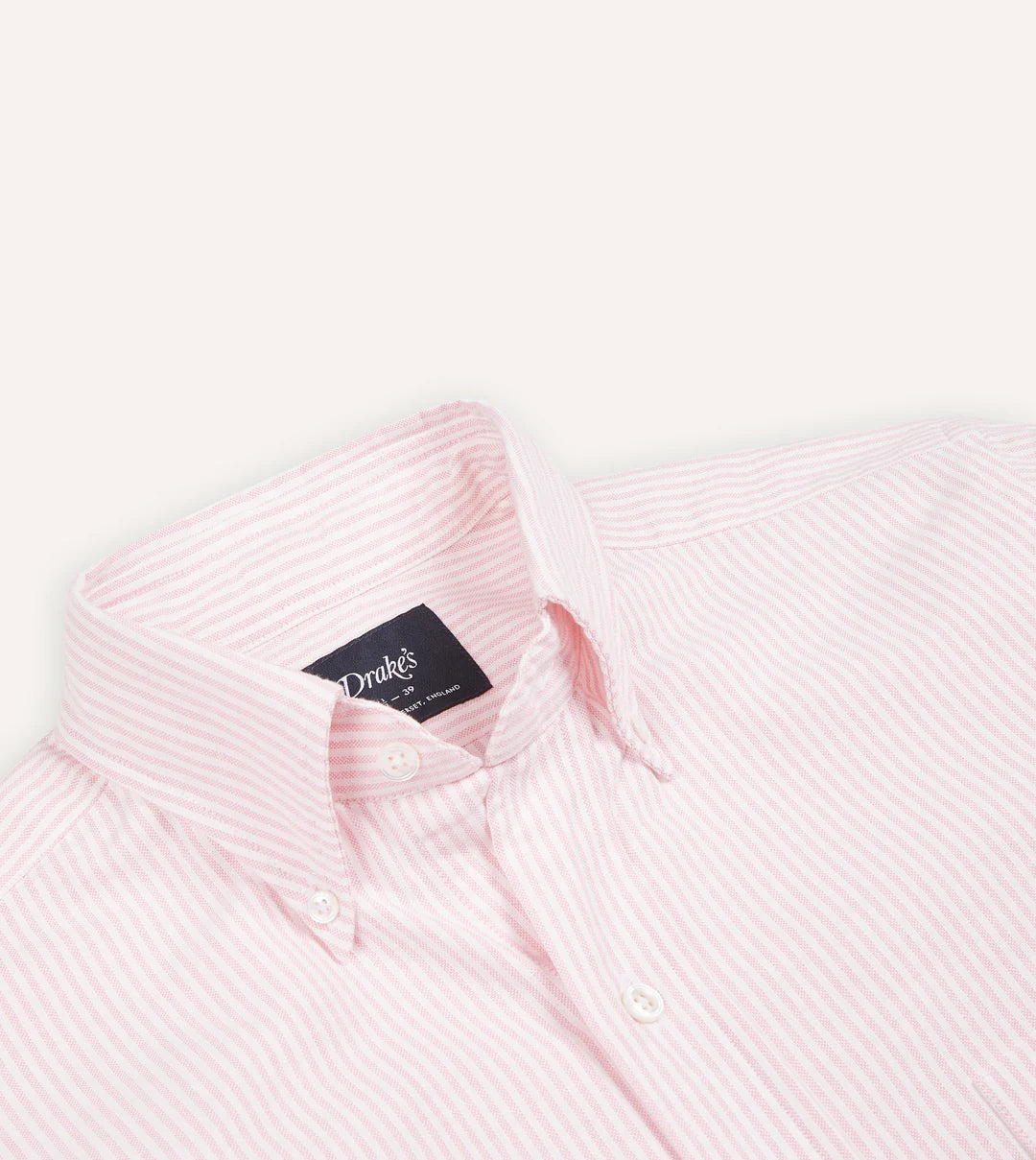 DRAKE'S  STRIPED OXFORD SHIRT