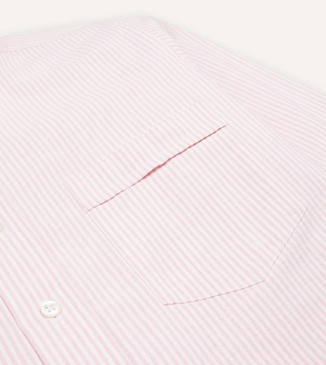 DRAKE'S  STRIPED OXFORD SHIRT