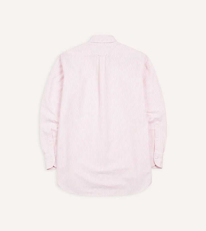 DRAKE'S  STRIPED OXFORD SHIRT