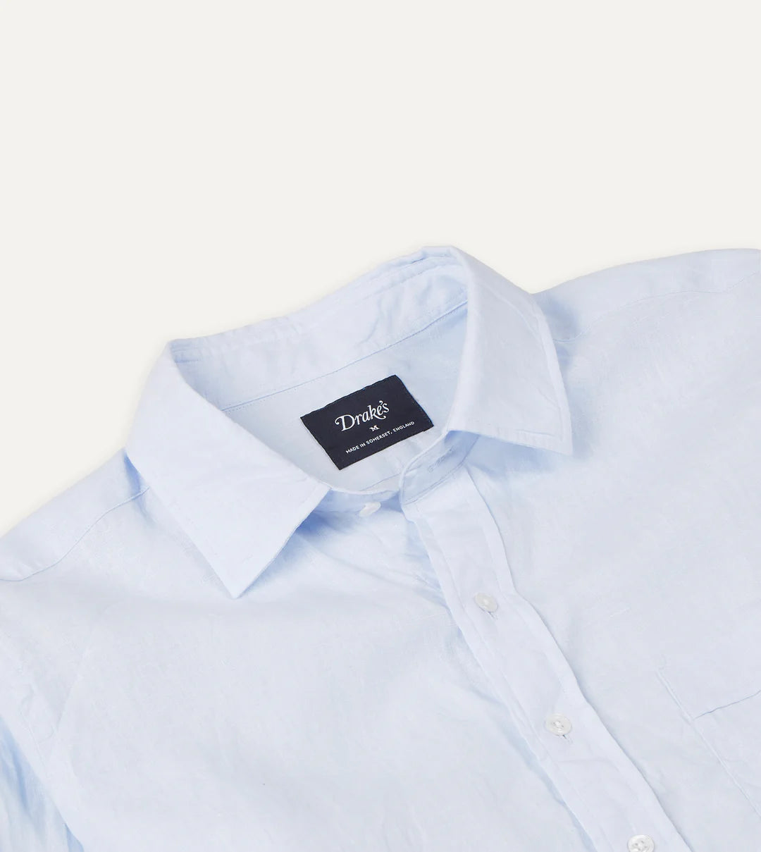 DRAKE'S SUMMER LINEN SHIRT