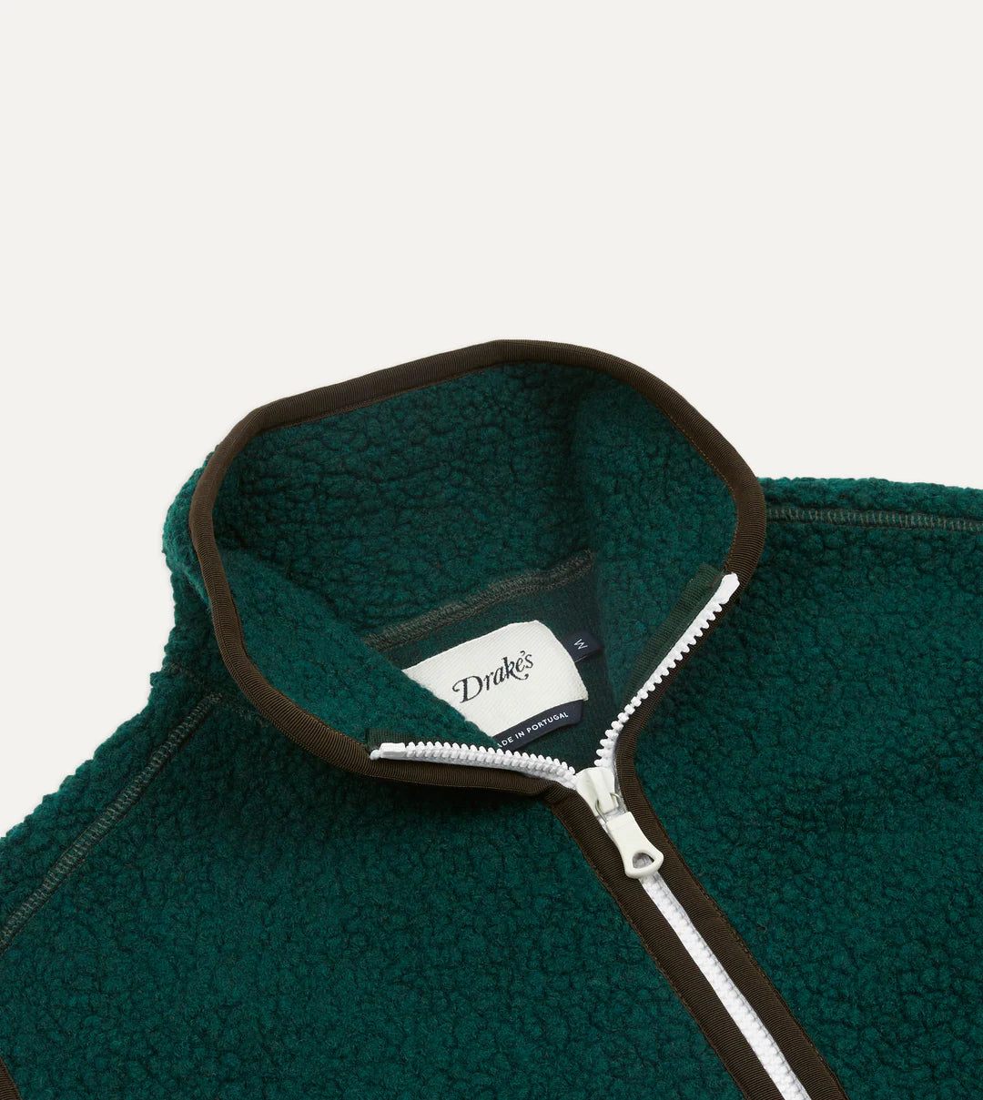 DRAKE'S BOUCLE WOOL VEST