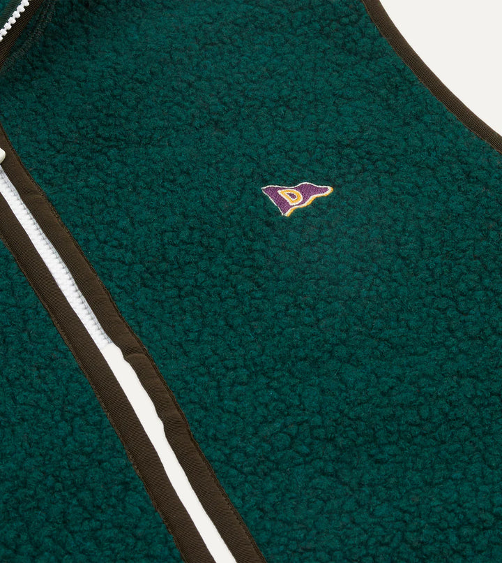 DRAKE'S BOUCLE WOOL VEST