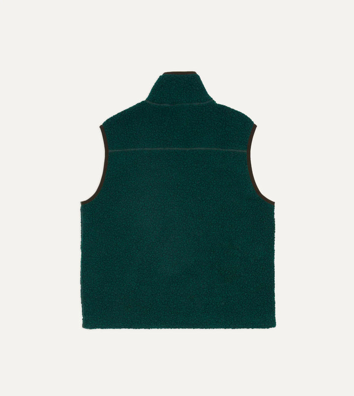 DRAKE'S BOUCLE WOOL VEST