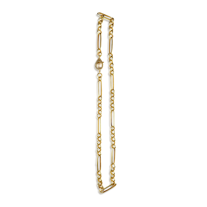 The Woods Fine Jewelry 24" Multi Link 14kt Gold over Brass Chain