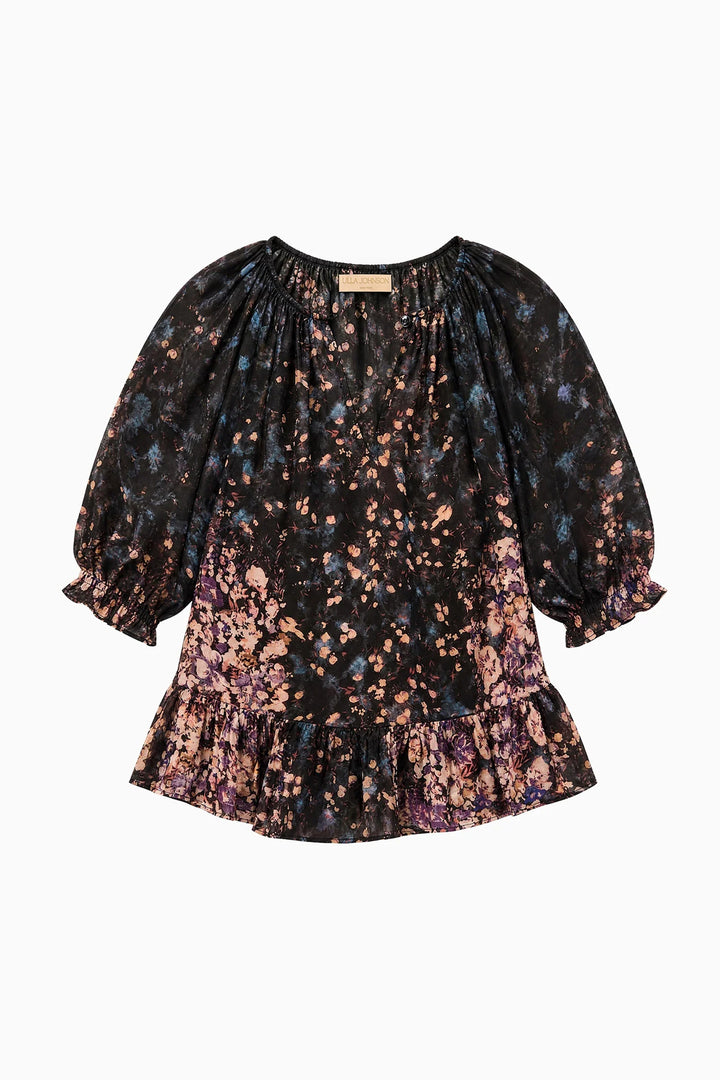ELISE SHORT SLEEVE SILK BLOUSE