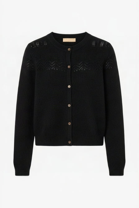 ULLA JOHNSON CASSIA CARDIGAN IN BLACK