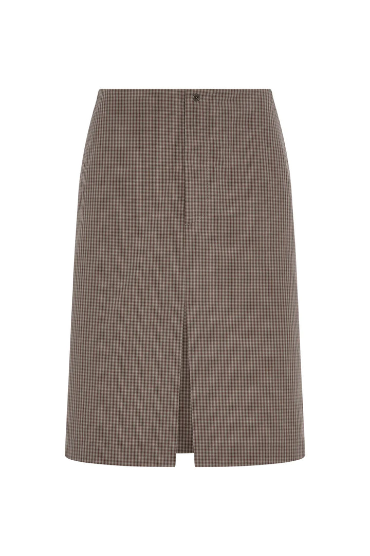 6397 FISHTAIL SKIRT IN DOVER CHECK