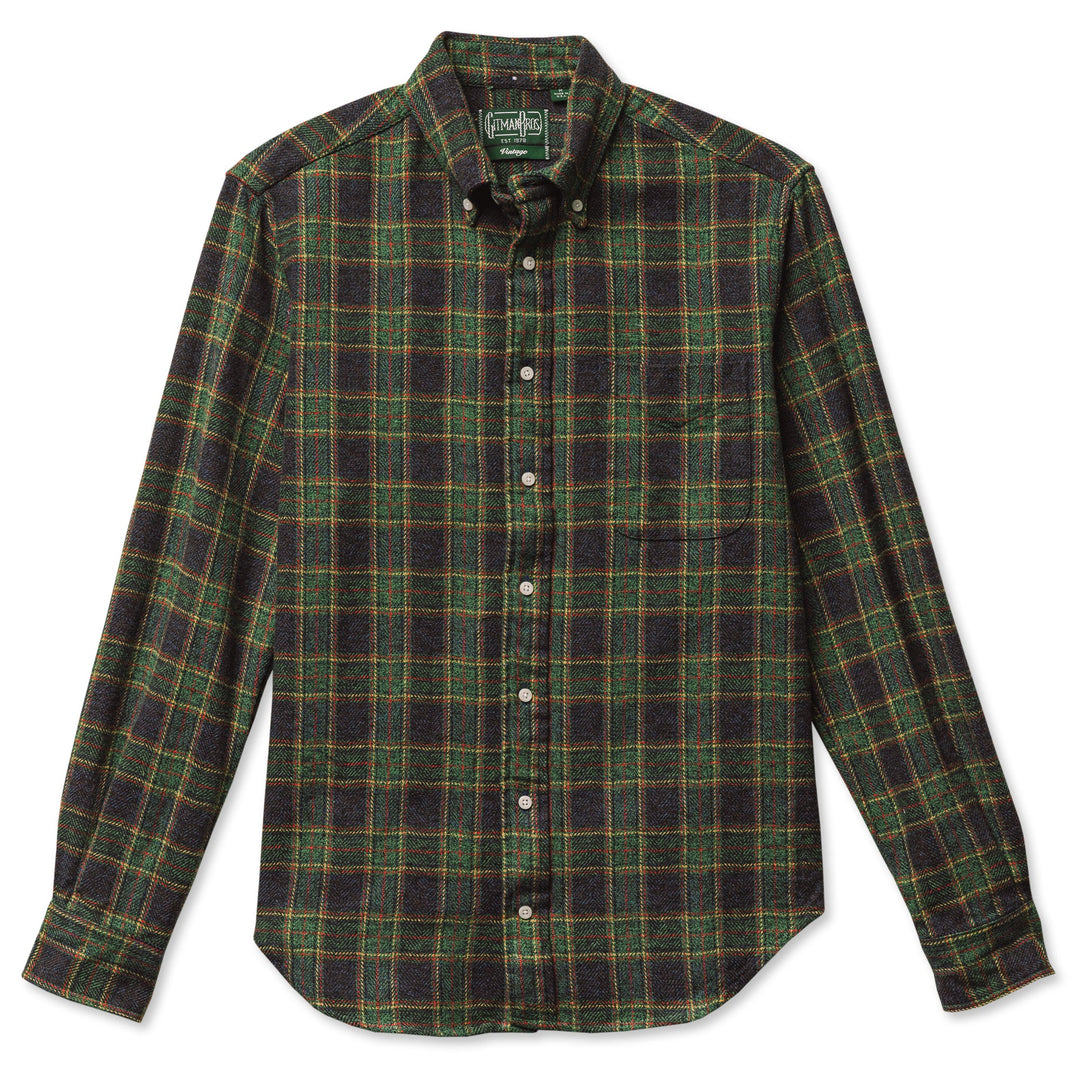 Gitman Vintage Green Tweed Shirt