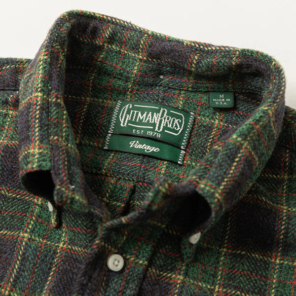 Gitman Vintage Green Tweed Shirt