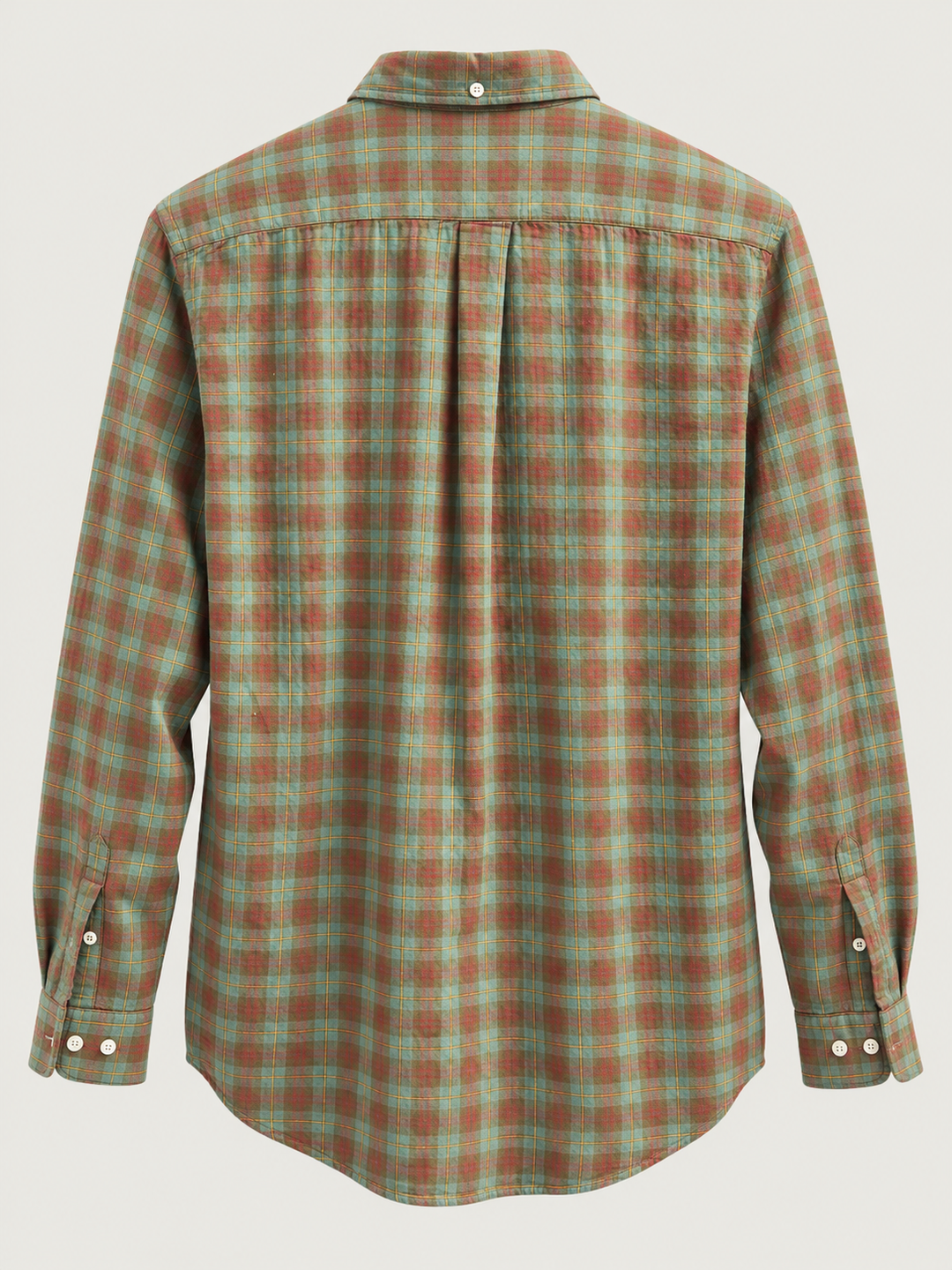 HARTFORD PITT RED-GREEN PLAID SHIRT