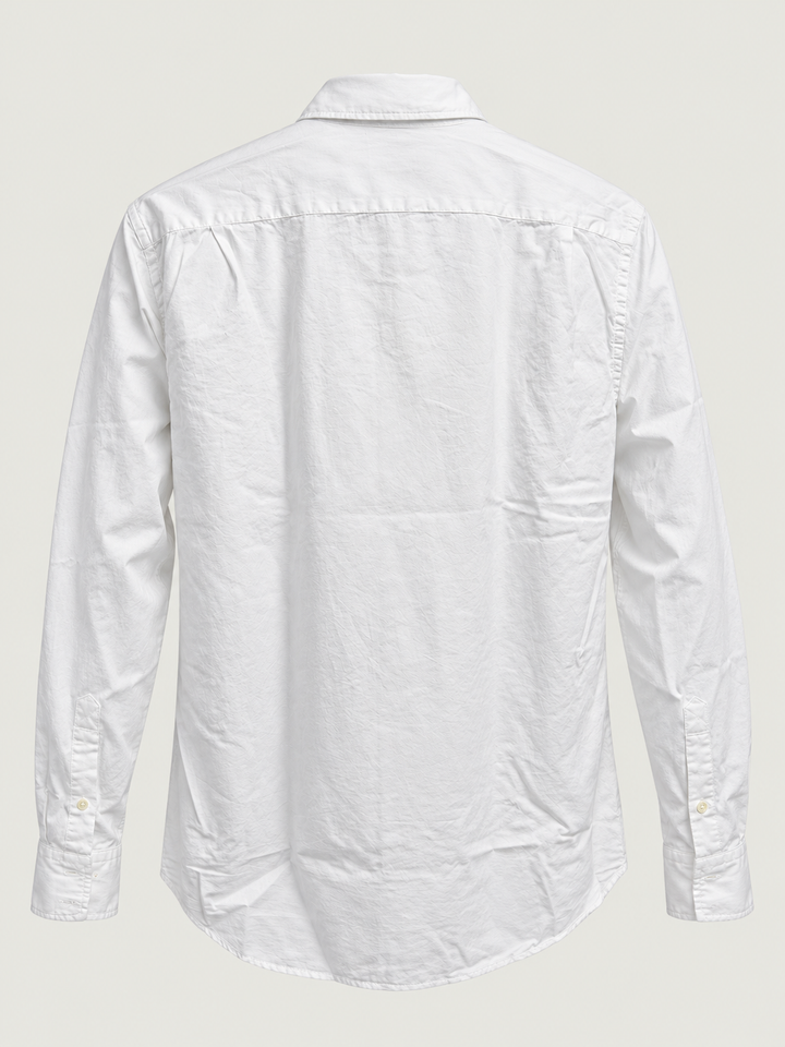 HARTFORD PAUL PAT PEACH TWILL SHIRT