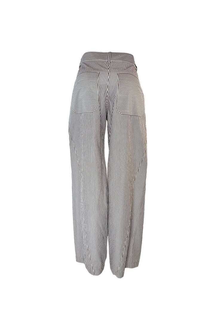 BRUNELLO CUCINELLI STRIPED COTTON PANT