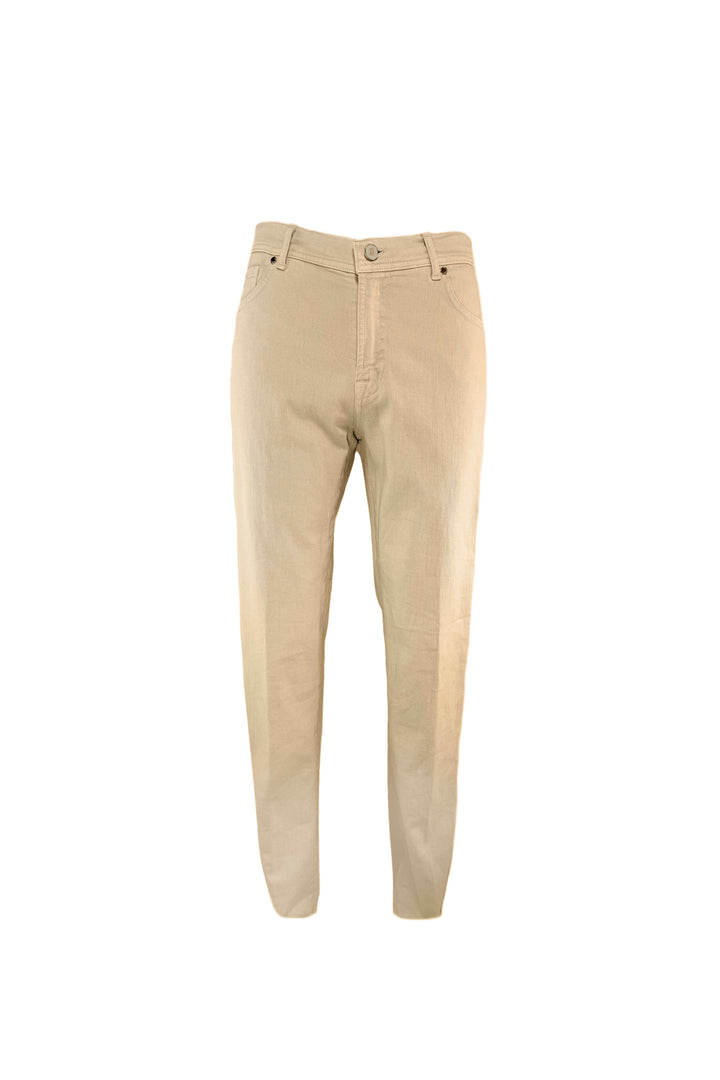 PESCAROLO COTTON LINEN 5 POCKET PANT