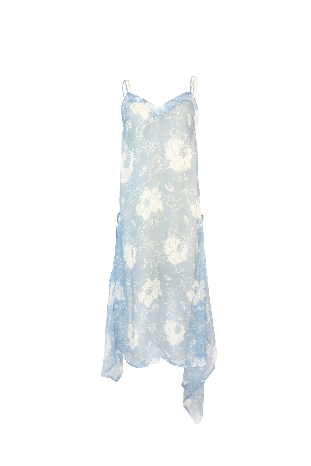 PLAN C BLUE FLORAL DRESS