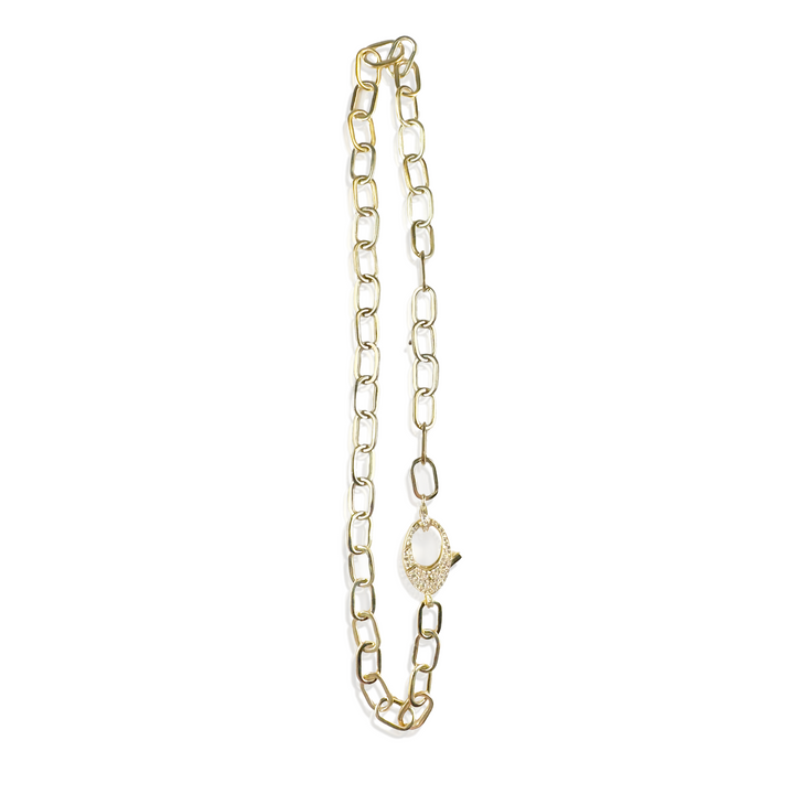 The Woods Fine Jewelry 17" 14kt Gold over Brass Mini Paperclip Chain