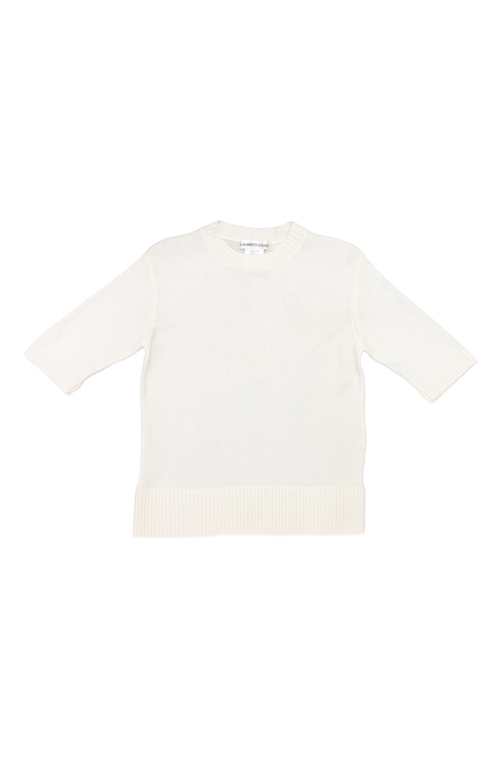 LAMBERTO LOSANI HALF SLEEVE SWEATER