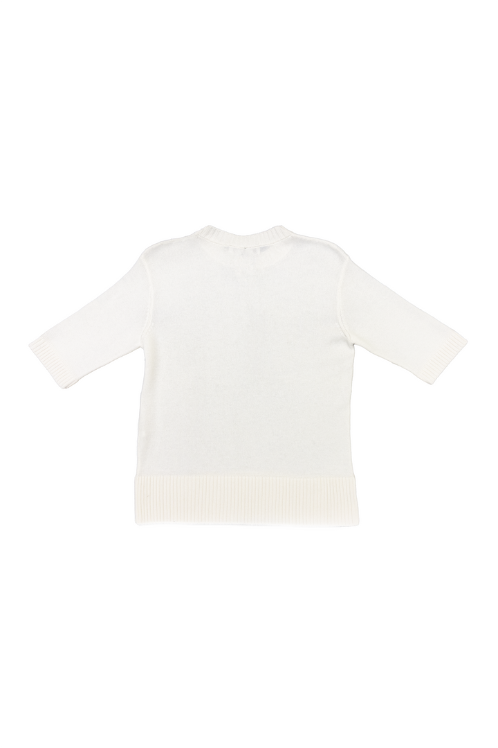 LAMBERTO LOSANI HALF SLEEVE SWEATER