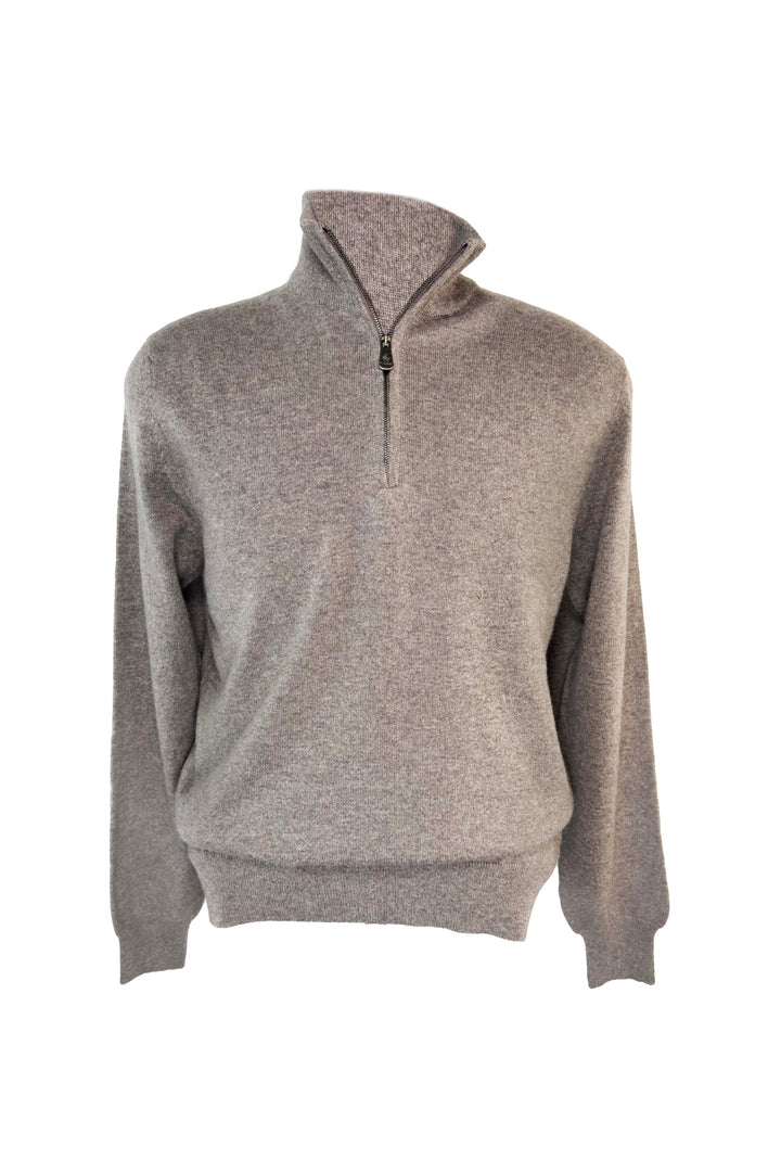 PIACENZA 1/4 ZIP CASHMERE SWEATER