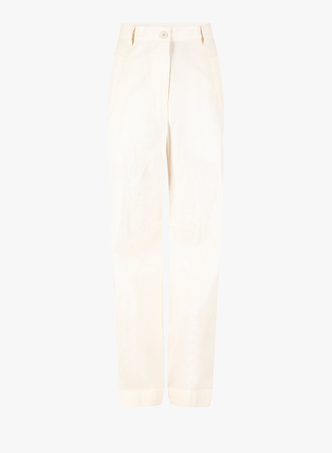 White pants on a light beige background