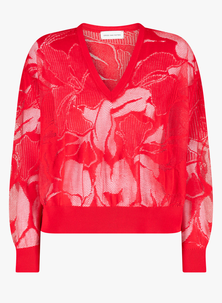 DRIES VAN NOTEN 20SS 花柄　刺繍ニット　半袖 DRIES VAN NOTEN FLOWER SWEATER – Lawrence Covell