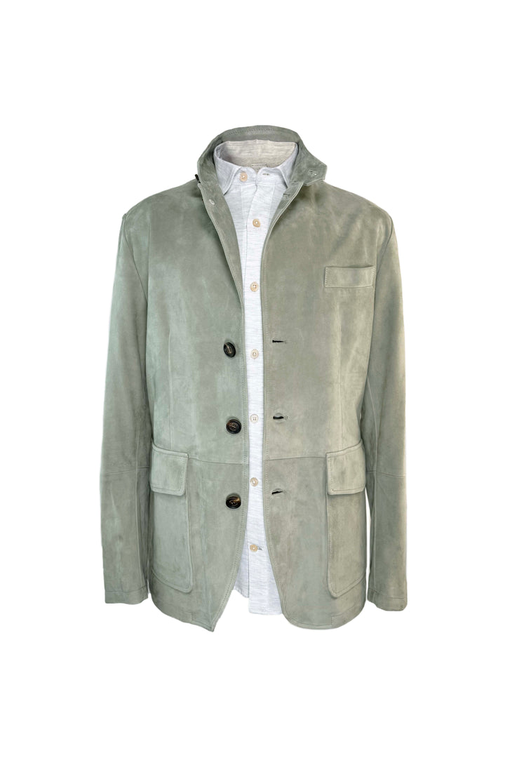 ELEVENTY SAGE SUEDE JACKET