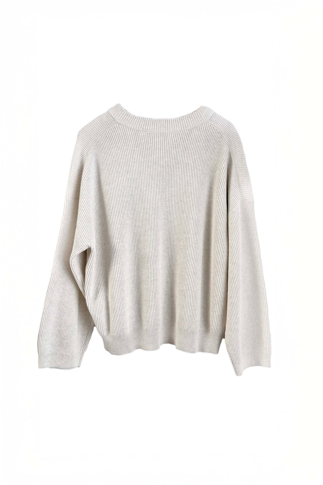 BRUNELLO CUCINELLI RIB V-NECK SWEATER