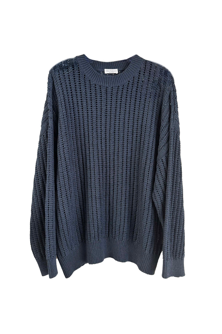 BRUNELLO CUCINELLI COTTON RIB CREWNECK