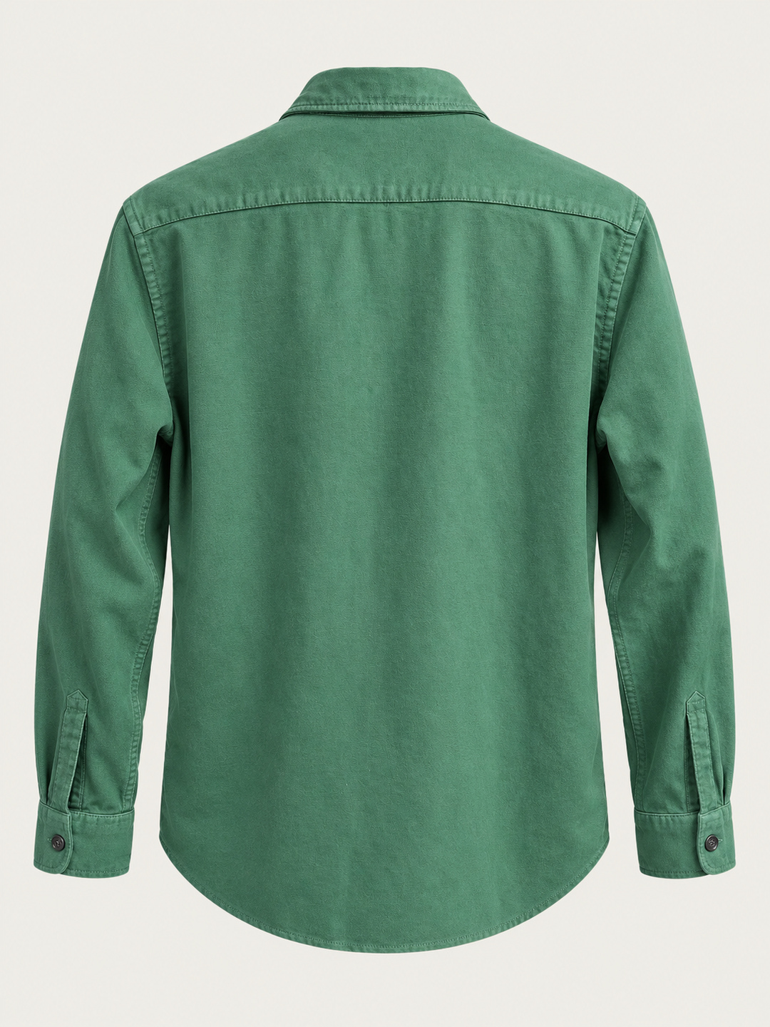 HARTFORD PACO PAT CHAMOIS TWO-POCKET SHIRT IN IRISH GREEN