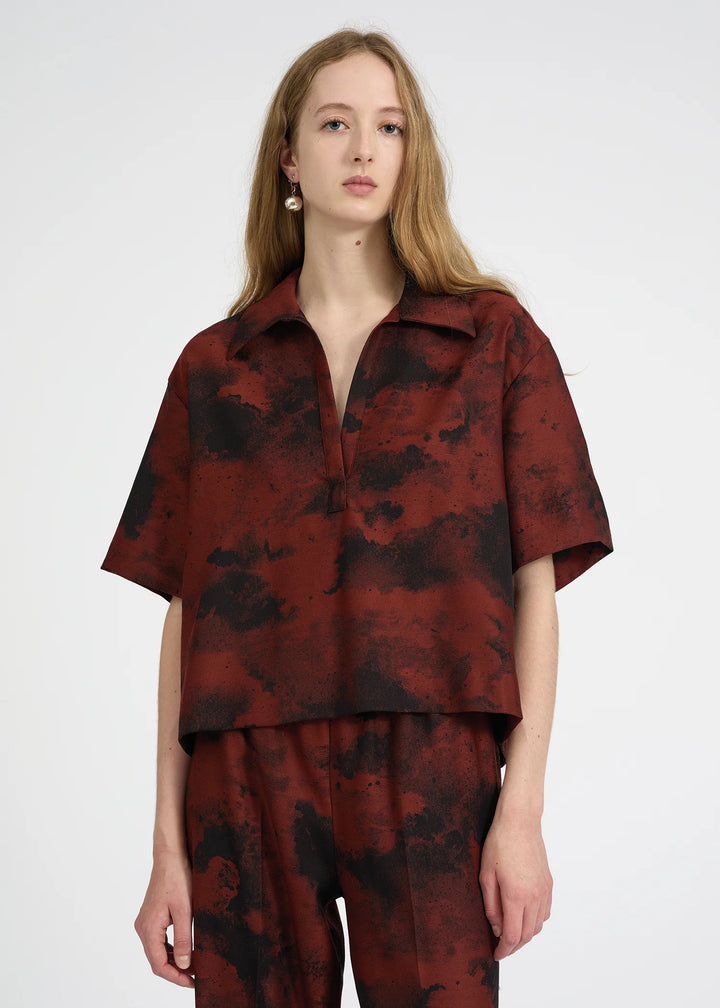 BITE STUDIOS WOOL JACQUARD SHIRT