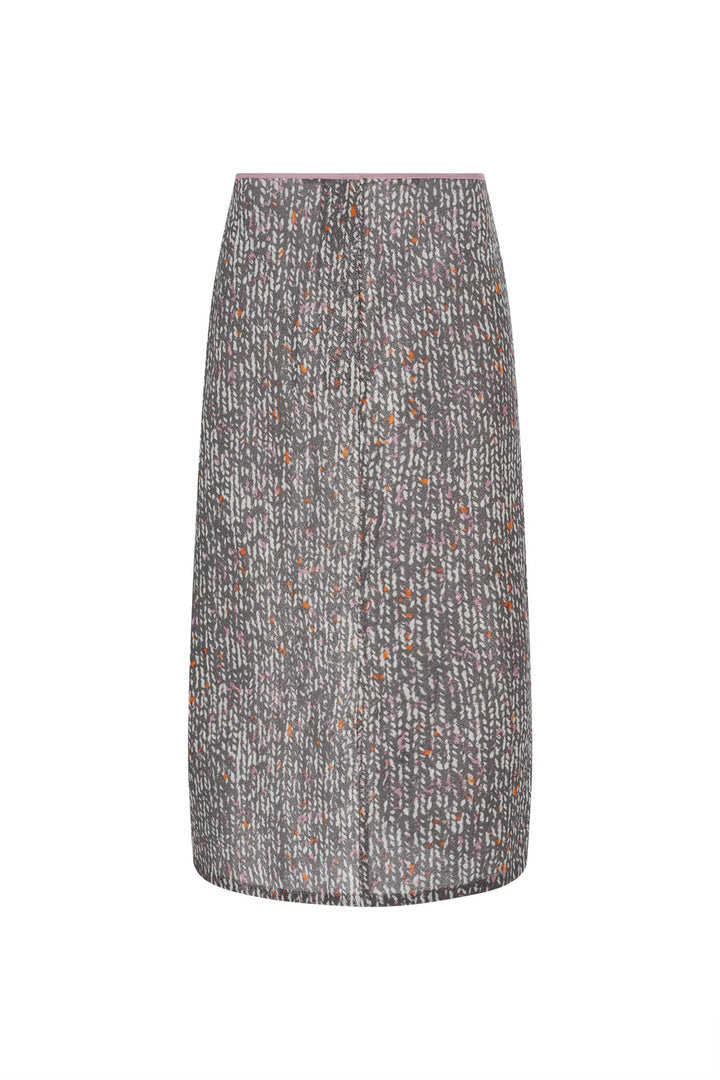 6397 JACQUARD PRINT SKIRT IN SUMMER TWILL