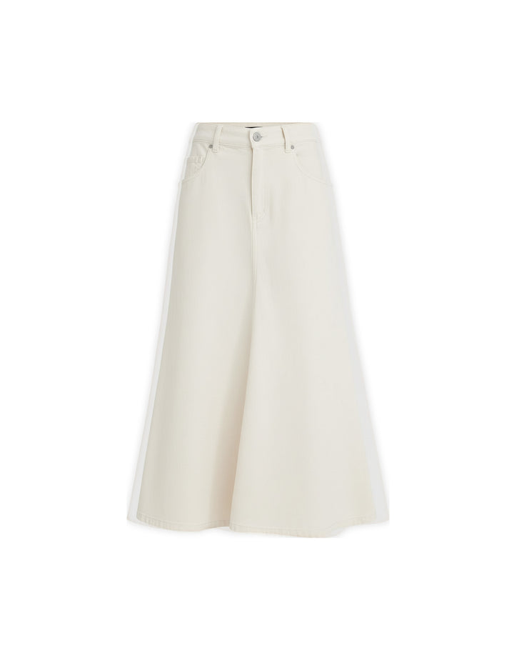 Beige skirt on a white background