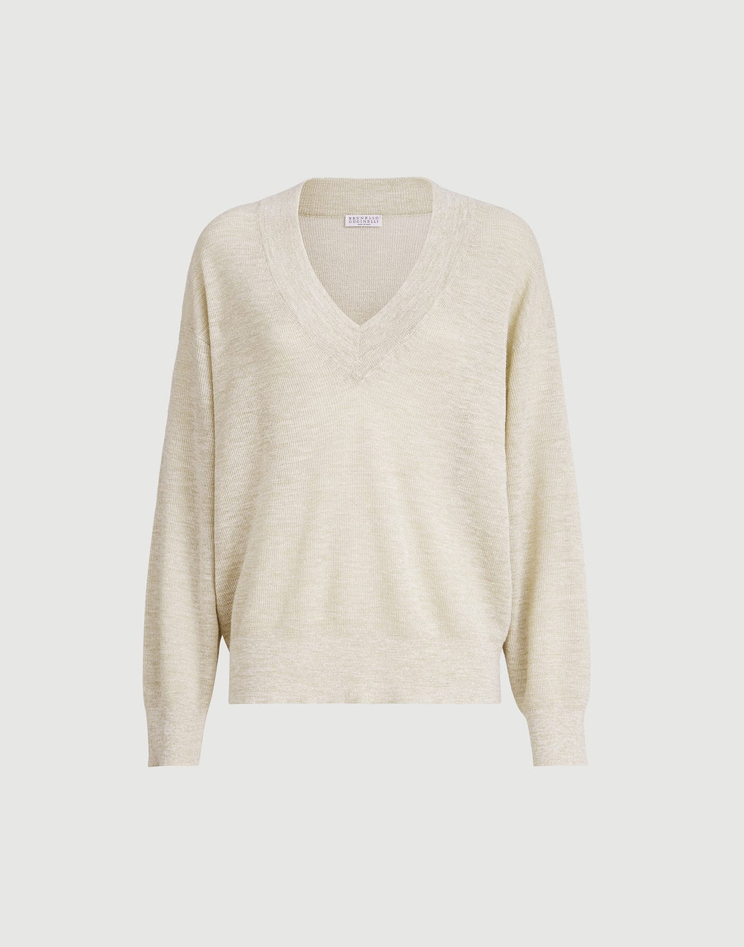 Beige sweater on a white background