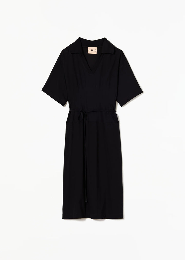 Black dress on a white background