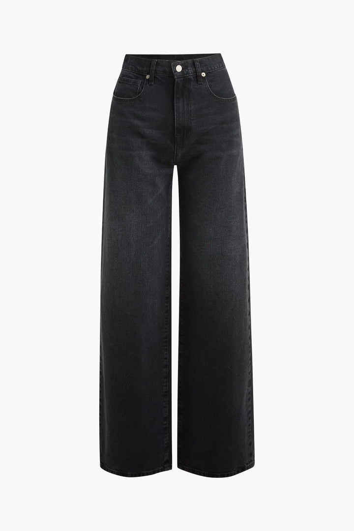 Black jeans on a white background